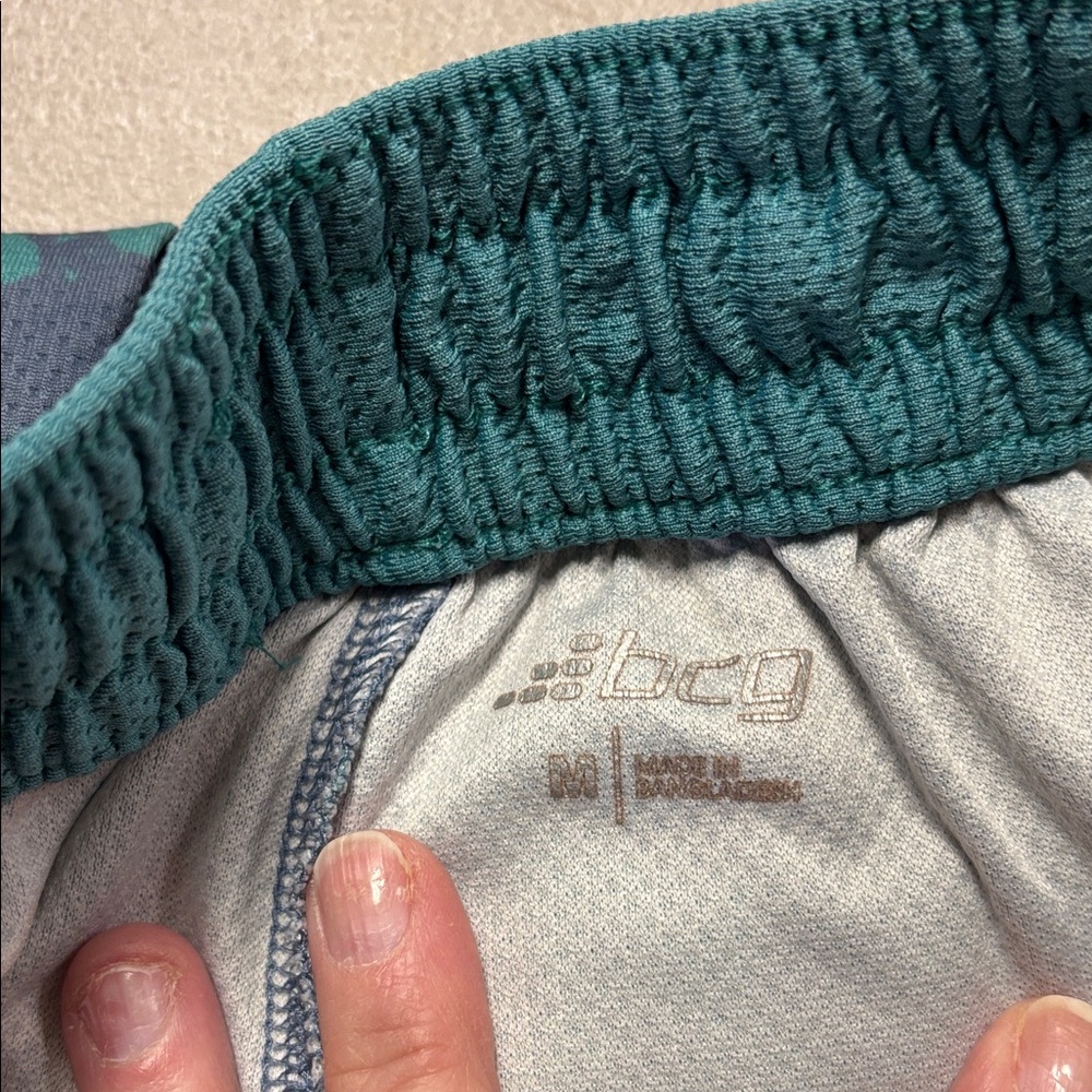 BCG Teal and Gray Sports Shorts